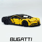1: 8 Bugatti Chiron, Custom Modified Yellow+Black Edition (4031PCS)